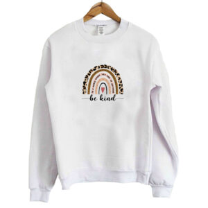 Be Kind Leopard Rainbow Sweatshirt SN