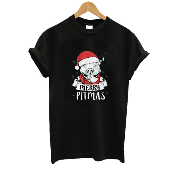 Merry Pitmas Dog Lover t-shirt SN