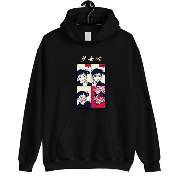 Anime Girl Red Lipstick hoodie SN