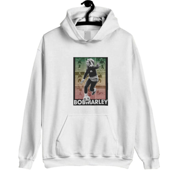 Bob Marley Playing Football Soccer Hoodie SN