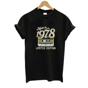Made In 1978 Limited Edition Retro Vintage T Shirt SN