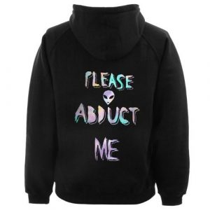 Alien Abduct Hoodie Back SN