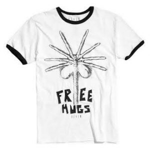 Alien free hugs ringer t shirt SN