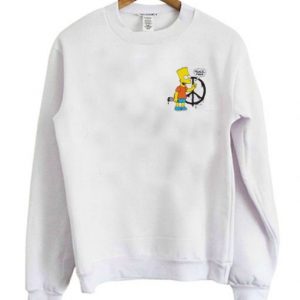 Bart Simpson Peace Man Sweatshirt SN