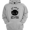 Cat Hair Is Lonely People Glitter Hoodie SN