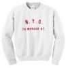 NYC 70 Mercer St Sweatshirt SN