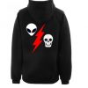 alien flash skeleton hoodie back SN