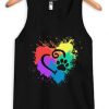 DecoExchange Mens Ally Rainbow Heart Tank top SN