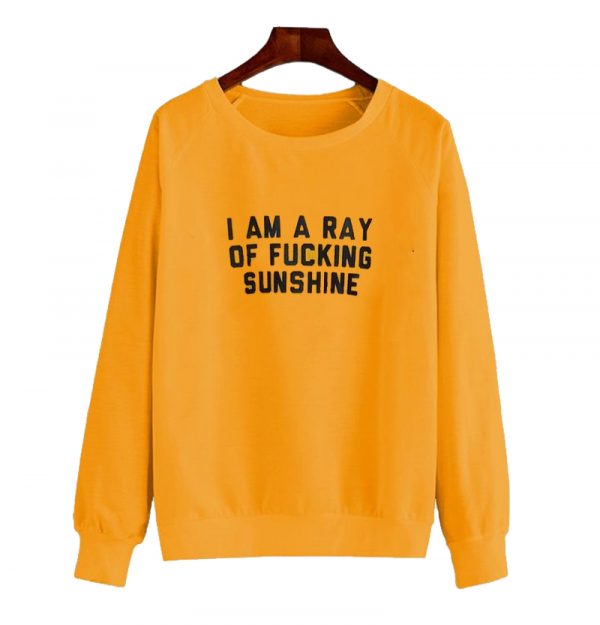 I am a ray of fucking sunshine sweatshirt SN