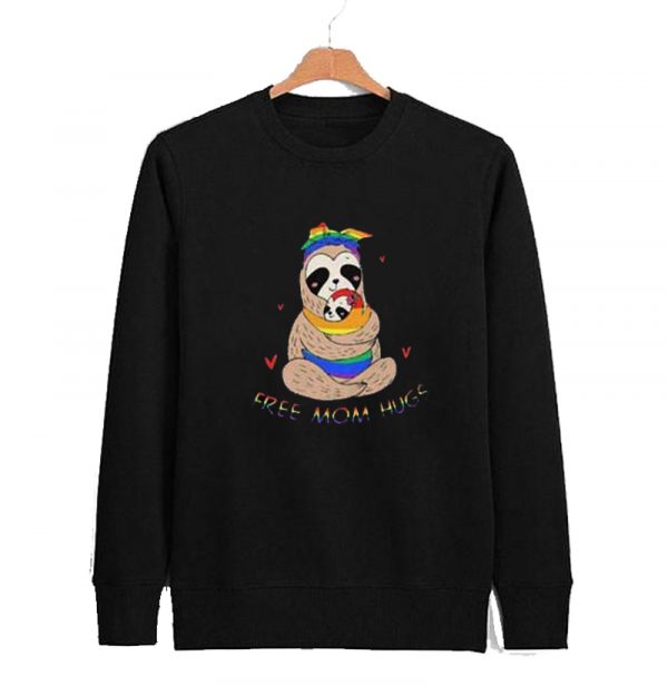 Free Mom Hugs Lgbt Sloth sweatshirt SN