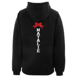 Glitter Cheer Mom Hoodie Back SN