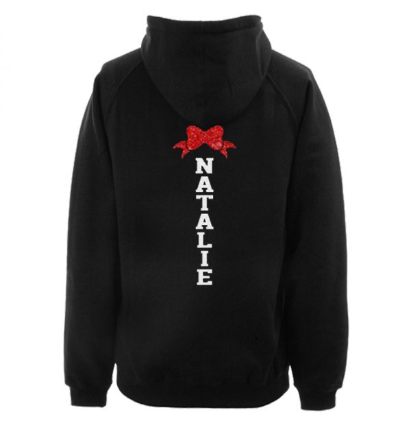 Glitter Cheer Mom Hoodie Back SN