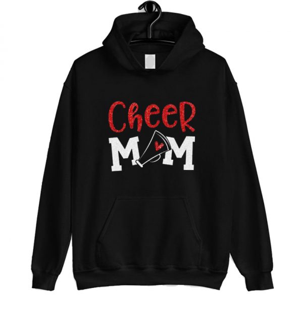 Glitter Cheer Mom Hoodie SN