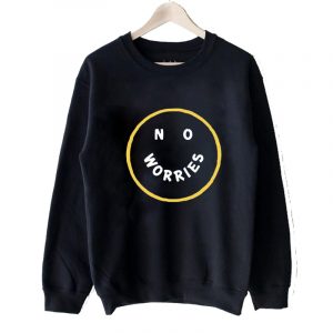 No Worries Sweatshirt Black SN