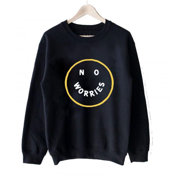 No Worries Sweatshirt Black SN