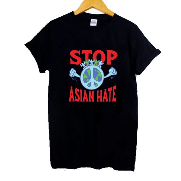 Stop Asian Hate T Shirt Black SN