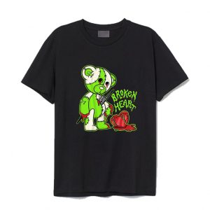 Broken Heart Electric Green T Shirt SN