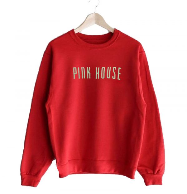 Vintage 90s Pink House Sweatshirt SN