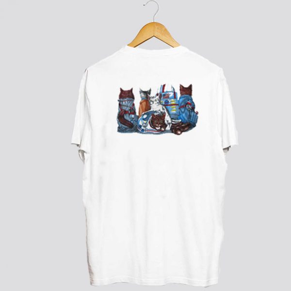 Kennedy Space Center Cat Astronaut T Shirt Back SN