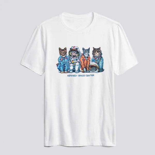 Kennedy Space Center Cat Astronaut T Shirt SN