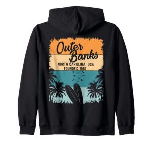 Outer Banks OBX North Carolina NC Hoodie Back SN