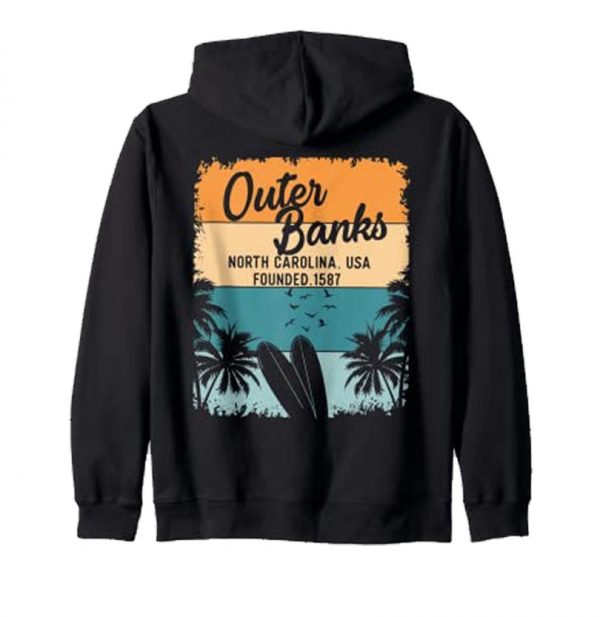 Outer Banks OBX North Carolina NC Hoodie Back SN