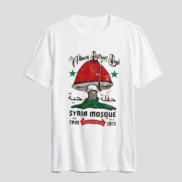 Allman Brothers Band Syria Mosque 1971 T-Shirt SN