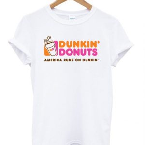 Dunkin donuts America runs on dunkin T Shirt SN