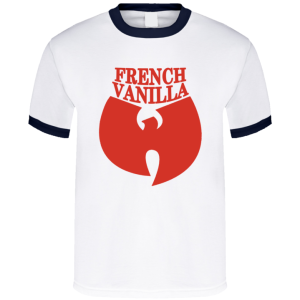 Wutang French Vanilla Hip Hop Music Ice Cream Navy Ringer T Shirt SN