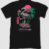Tropical Skeleton Flamingo T Shirt SN