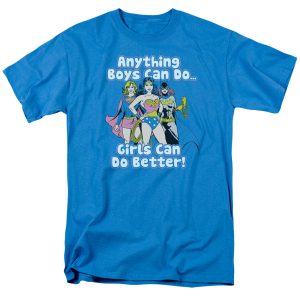 Wonder Woman Supergirl Anything Boys Can Do Girls Can Do Better T Shirt SN