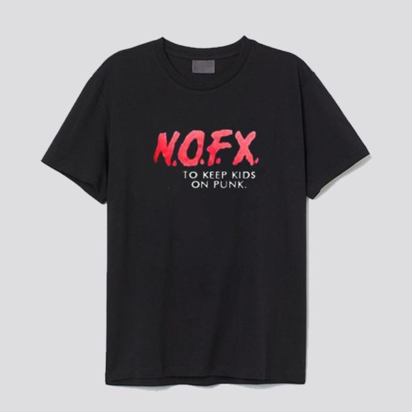 nofx to keep kids on punk t shirt SN