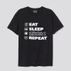 Eat Sleep Roblox Repeat T-Shirt SN