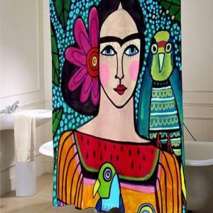 Frida Kahlo shower curtain SN