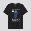 I Wear Blue For Autism Awareness Chibi Marvel Deadpool T Shirt SN