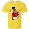 Patrick Star Mahomes Funny Kansas City Spongebob Parody Game Day Football T Shirt SN