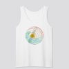 Peekaboo Sunset through a Barrel Wave Retro Summer Vacation Tank Top SN