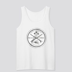 Happiness Comes in Waves Beach Vibes Tank Top SN