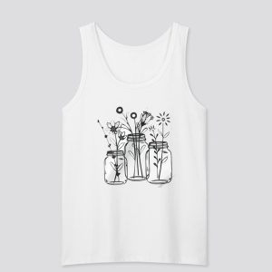 Mason Jar Wildflower Botanical Tank Top SN