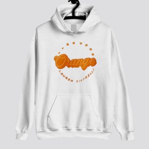 Orange Lauren Cimorelli hoodie SN