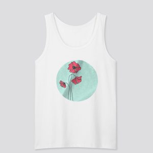 Poppy Wildflower Graphic Tank Top SN