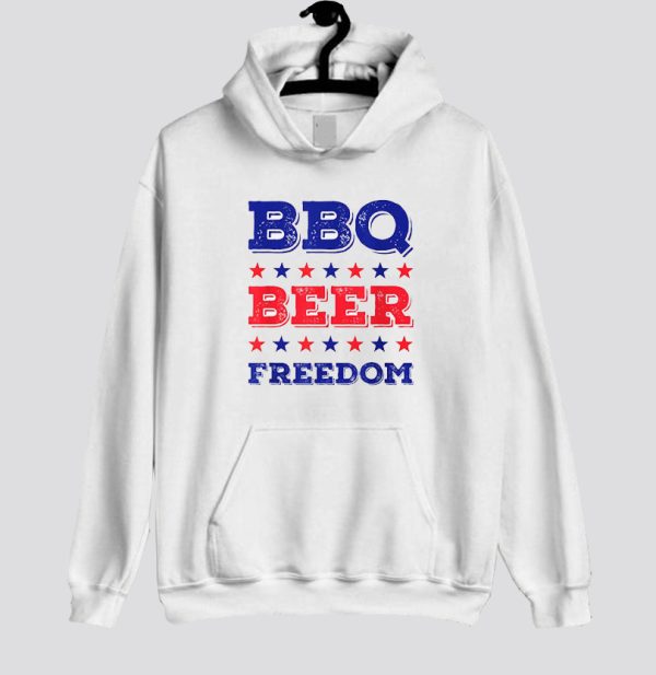 American Party Bbq Beer Freedom Hoodie SN