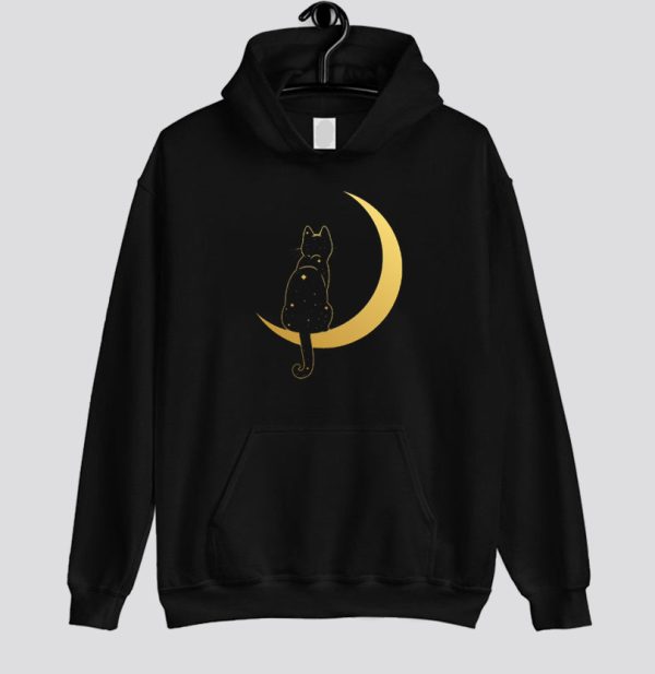 Cat in the Moon Hoodie SN