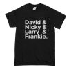 Disco DJ Legends David Mancuso Nicky Siano Larry Levan Frankie Knuckles T-Shirt SN