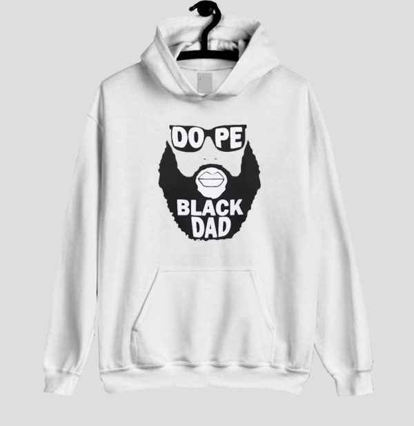 Mens Bearded Dope Black Dad Hoodie SN