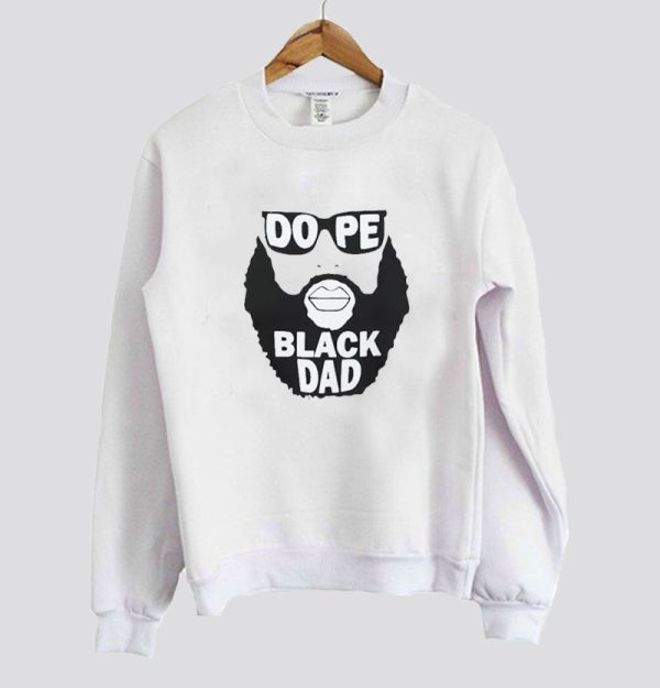 Mens Bearded Dope Black Dad Sweatshirt SN