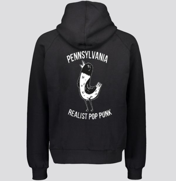 Pennsylvania Realist Pop Punk Hoodie Back SN