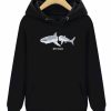 Shark Print Logo Hoodie SN