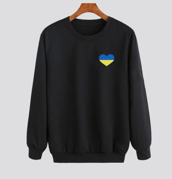 Ukraine Heart Sweatshirt SN