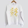 Yellow Cosmos Flowers Pullover Sweatshirt SN